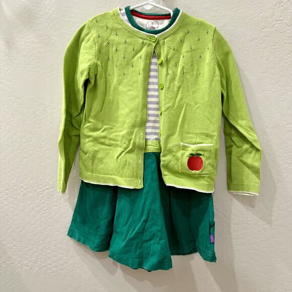 Little Bird by Jools Oliver Apple Dress & Cardigan Outfit